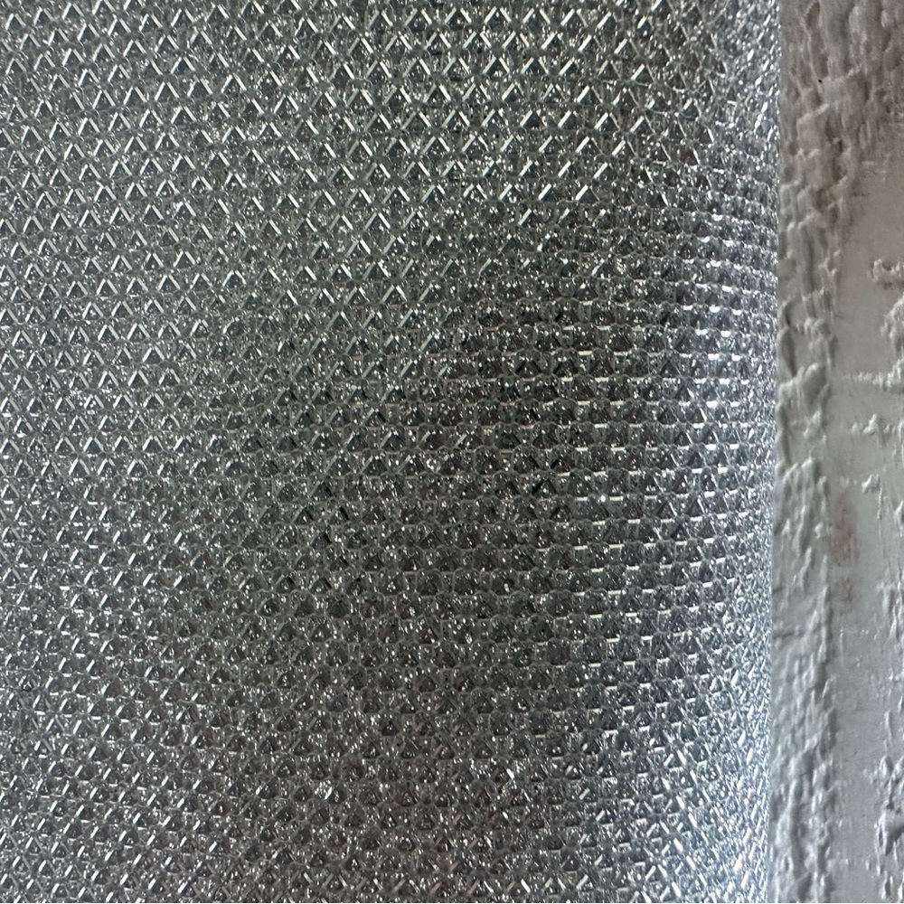 Badgley Mischka Silver Satin Clutch - Picture 2 of 7